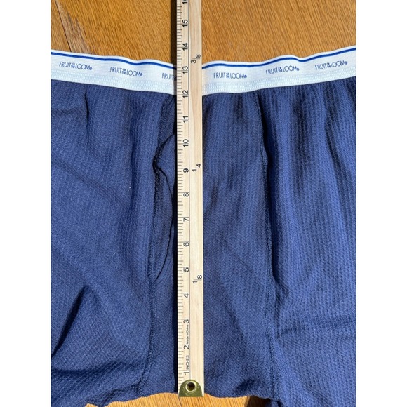 Vintage Fruit of The Loom Blue THERMAL Long Johns UNDERWEAR‎ Men's XL - Picture 4 of 8